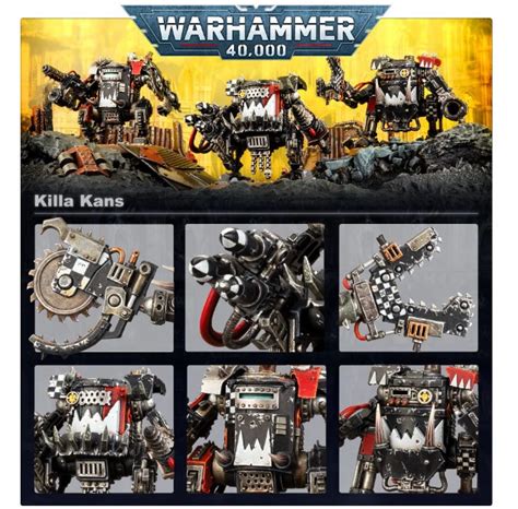 Warhammer 40k Ork Killa Kan Kans Single Miniature New On Sprue With