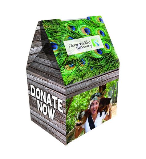 Promotional Small Foldable Charity Box Personalised By Mojo Promotions