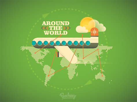 Around The World Illustration By Peecheey On Dribbble