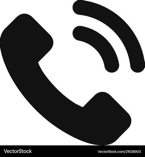 Telephone Call Icon Royalty Free Vector Image Vectorstock