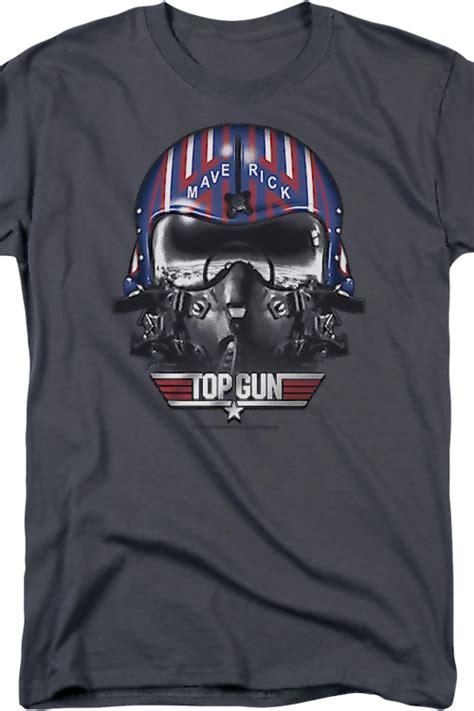 Maverick Helmet Top Gun T Shirt Top Gun Mens T Shirt