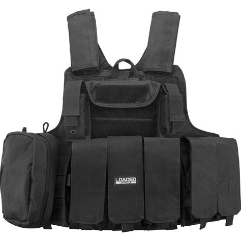 (36 x 24 / 20 x 13). BARSKA Loaded Gear 26 in. VX-300 Tactical Vest, Black ...