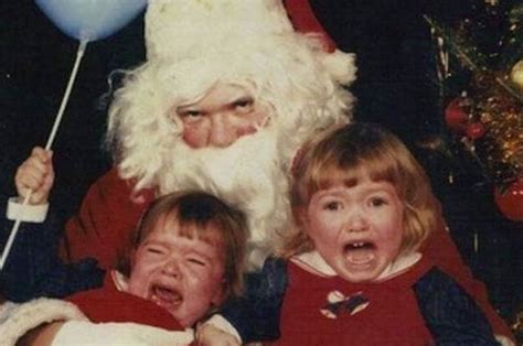 Nervous Santa Claus Screaming On A Telephone Hoodoo Wallpaper