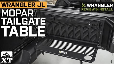 Jeep Wrangler Jl Mopar Tailgate Table 2018 Review And Install Youtube