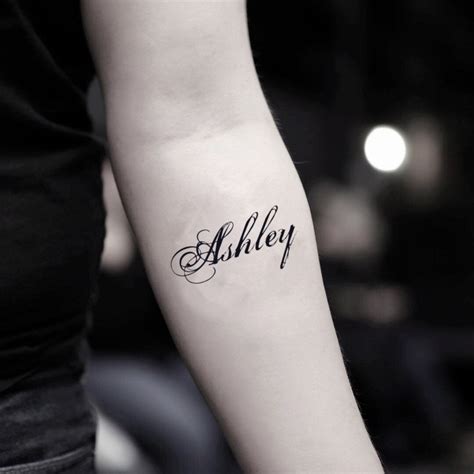Ashley Temporary Tattoo Sticker Ohmytat