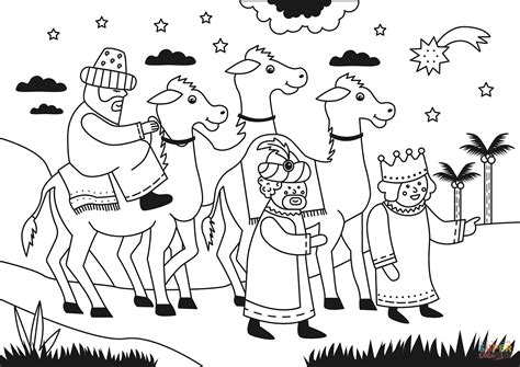Dibujo De Reyes Magos Para Colorear Dibujos Para Colorear Imprimir Gratis