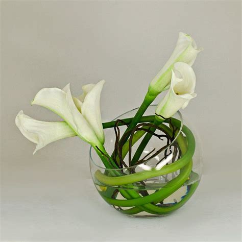 Real Touch Calla Lily Arrangement With White Calla Lilies Artificial