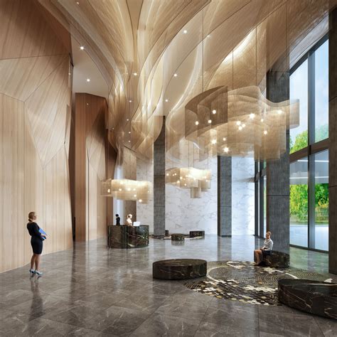 Residential Buildings Lobby Designed By Sed Ia Luxury Hotel Design