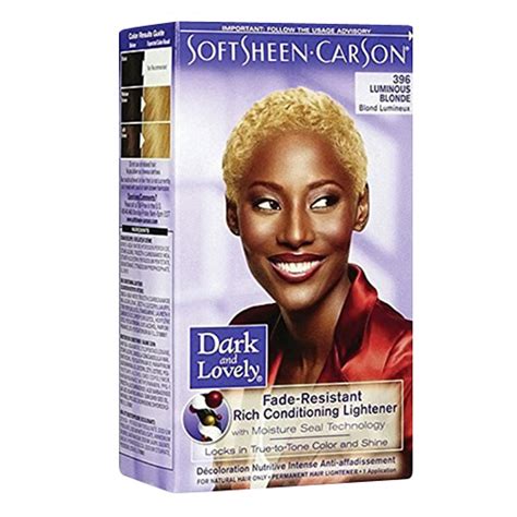 softsheen carson dark and lovely reviving colors semi permanent haircolor luminous blonde 396