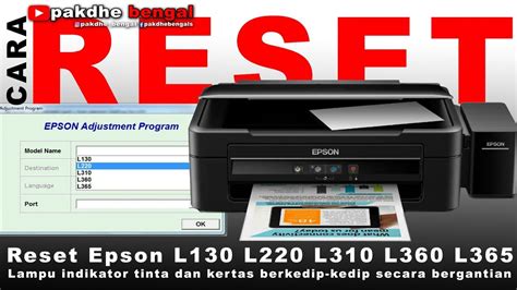 Cara Mengatasi Printer Epson L360 Lampu Tinta Dan Kertas Berkedip 54080