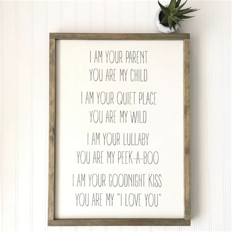 I Am Your Parent You Are My Child Sign Gender Nuetral Etsy Nuetral