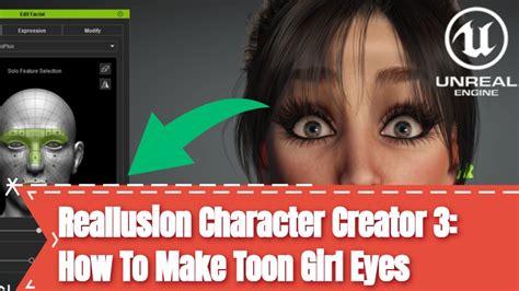 Reallusion Character Creator 3 How To Make Toon Girl Eyes Youtube