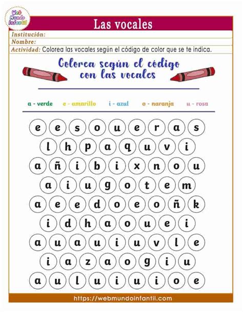 Ejercicios Para Reconocer Las Vocales Aprender A Leer Y Escribir