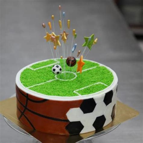 Make a showstopping football cake for a big fan with our selection of football cookie cutters and football cake toppers and cake decorations. Football Stadium Cake - Download & Share