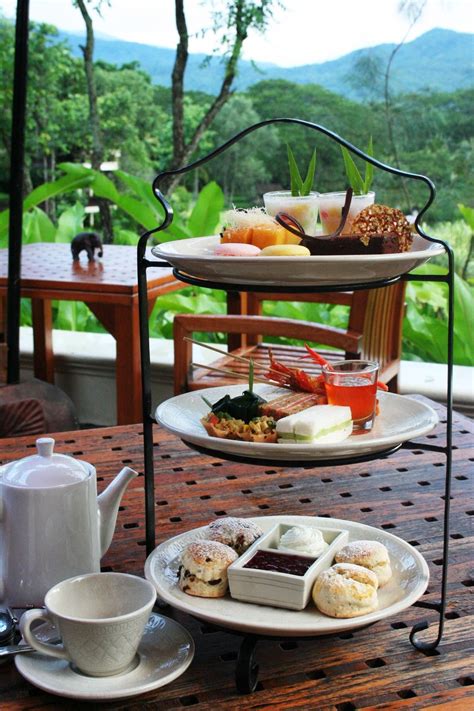 Four Seasons Chiang Mais Signature Afternoon Tea Set Served With Hot