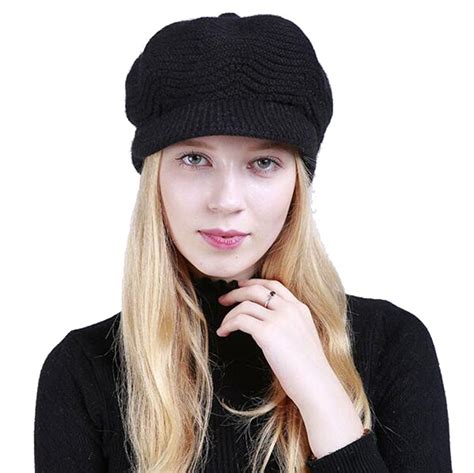 Winter Warm Hat For Women Fashion Knitted Hat Acrylic Fibers Snow Ski
