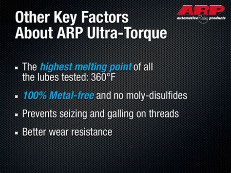 Arp Official Website Arp Ultra Torque