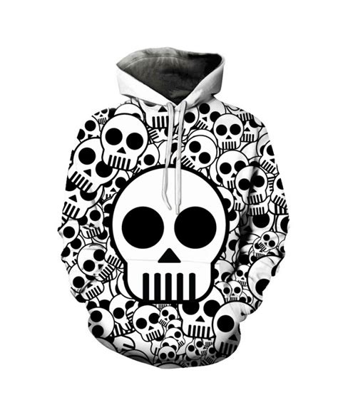 Cute Skull Printed Brand 3d Hoodies Men Women Sweatshirts One Piece