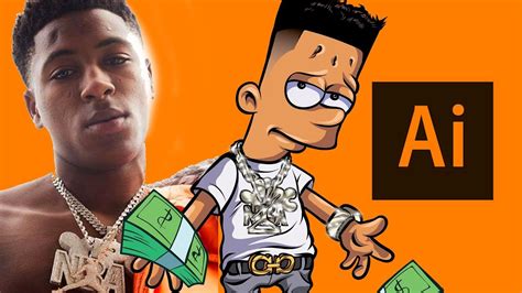 Please fill out the correct information. DRAW NBA YoungBoy AS BART SIMPSON ( ADOBE ILLUSTRATOR ...