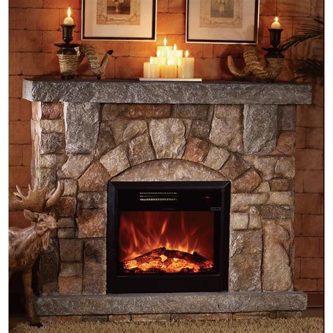 If you've got a large bare wall in your space that you wish had a fireplace on it, then try this fun idea of building a fake one. Unifire Polystone Electric Fireplace with Mantel — 4400 ...