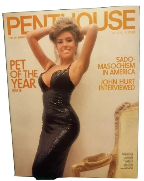 VINTAGE PENTHOUSE MAGAZINE Vol 17 No 10 1982 Pet Of The Year Issue