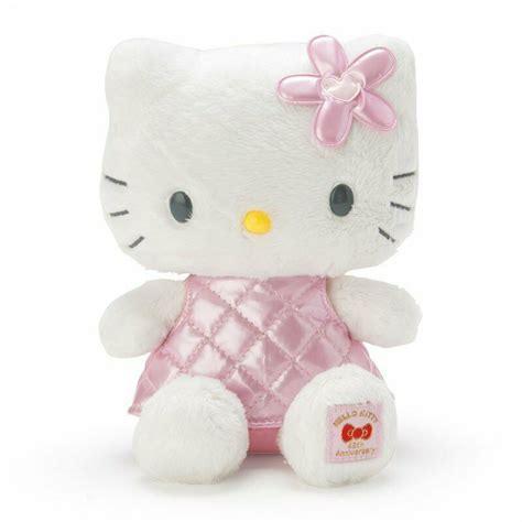 Hello Kitty Sanrio New 45th Memorial Plush Doll Pink Quilt T