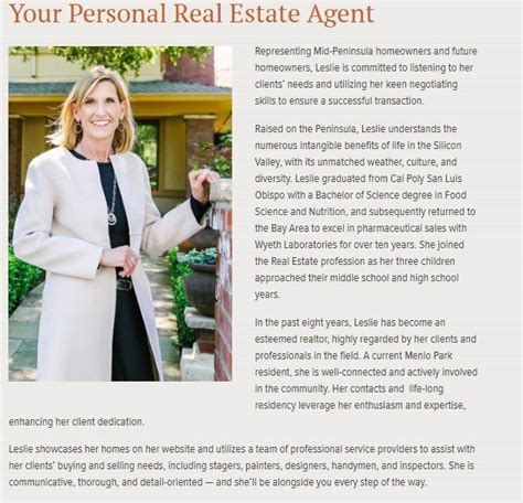 How To Write A Real Estate Agent Bio With 9 Stellar Examples Real Estate Agent Estate Agent