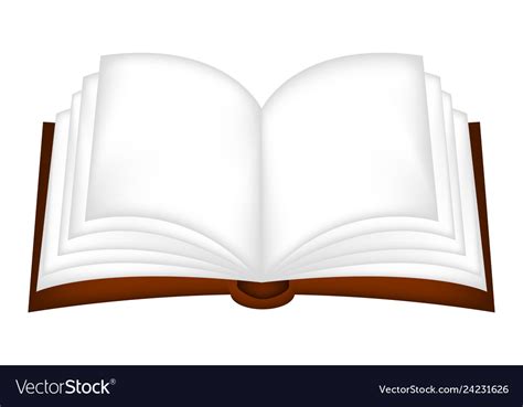 Open Book Clipart Symbol Icon Design Isolated On Vector Image
