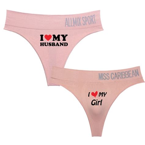 I Love My Husband Hot Sexy Couples Panties Couples Lovers Cotton Underwear Homme Lingerie High