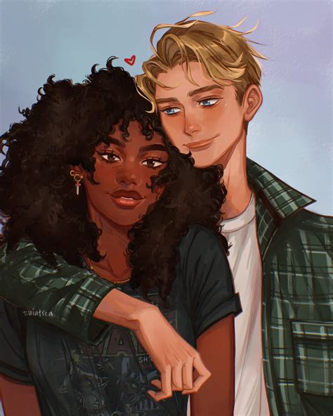 💌 Asha On Twitter Interracial Art Cute Couple Drawings Cute Couple Art