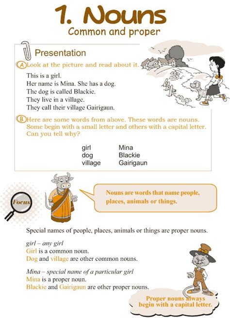 Provide you kids with this free set of common and proper noun worksheets. Grade 3 Grammar Lesson 1 Nouns - common and proper (With ...
