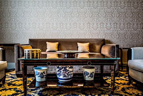 Prince De Galles Suite Saphir Living Room Luxury Interior Design