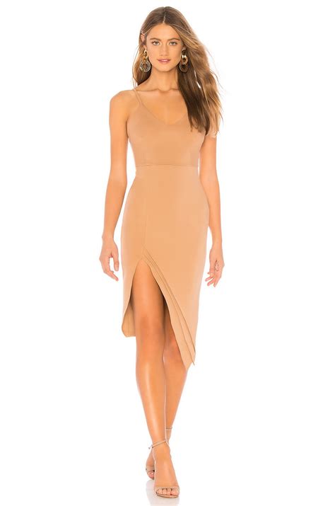 Superdown Kilee Midi Dress In Nude Revolve