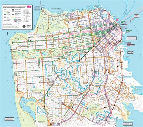 Muni San Francisco Map Metro Map