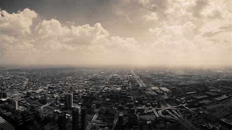 City Cityscape Clouds Filter Muted Chicago Usa Wallpapers Hd