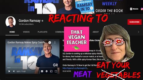 Reacting To That Vegan Teacher Youtube