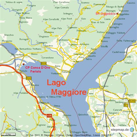 Carta Geografica Lago Maggiore