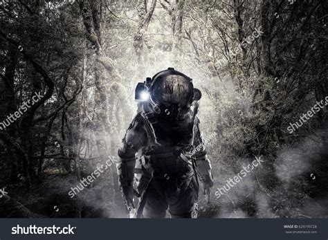 Astronaut Forest Stock Photo 629199728 Shutterstock