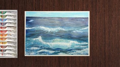 How To Paint Ocean Waves For Beginners Acrylic Painting Study