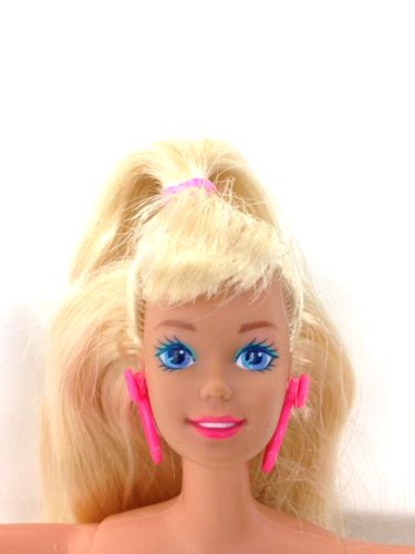 Vintage Vtg Barbie Doll Nude Blue Eyes Long Blonde Hair Pink My Xxx Hot Girl
