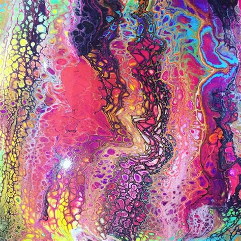 Abstract Pour Painting Painting Acrylic