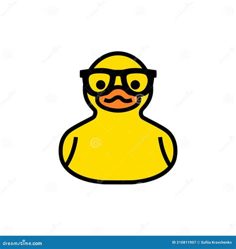Yellow Duck Toy Vector Illustration 18704060