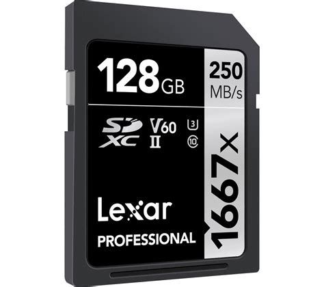 Carte Sdxc 128 Go 1667x Professional 250 Mos Classe 10 Uhs Ii U3