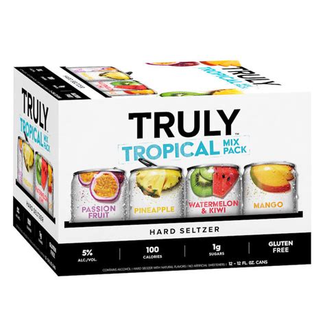 Truly Hard Seltzer Tropical Mix Variety 12 Oz 12 Pack Can Gj Curbside