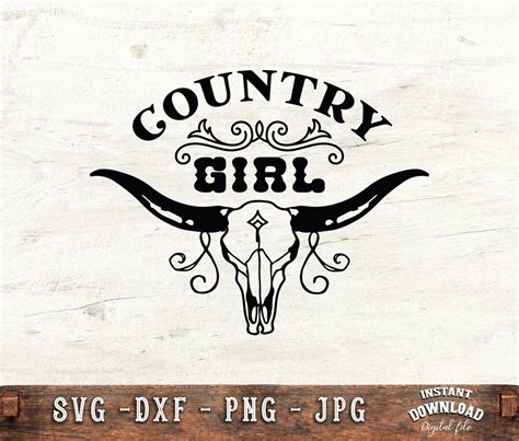 Country Girl Svg Cowgirl Svg Western Svg Southern Svg Cowboy Svg