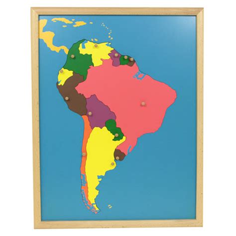 South America Puzzle Map Montessori Materials Thinkamajigs