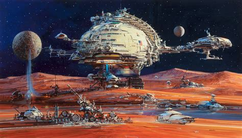 Space Settlement By John Berkeyley Arte De Ciencia Ficción