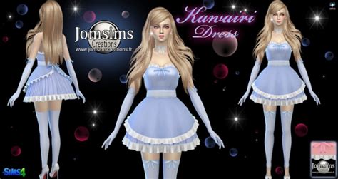 Kawairi Maid Dress At Jomsims Creations Sims 4 Updates