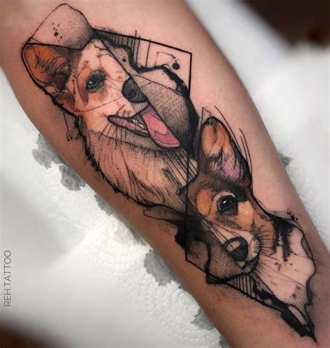 Watercolor tattoos thus stand out against most other tattoo styles, which tend to boast strong, dark lines. Stylish sketch watercolor tattoos by Renata Henriques ...