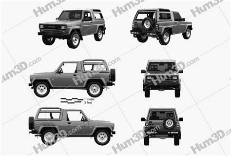 Daihatsu Rocky Wagon Blueprint Template Dmodels Org